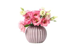 silk flowers in a vase