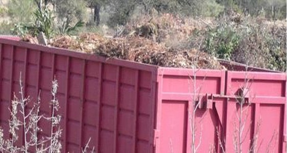 vegetative waste debris box 